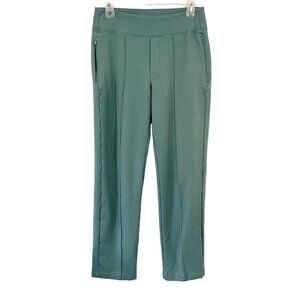 Athleta Eastbound Straight Leg Pant Athleisure Green Pull On Lyocell - Size 6